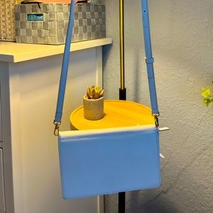 Antonio Melani White/Cream log strap shoulder bag